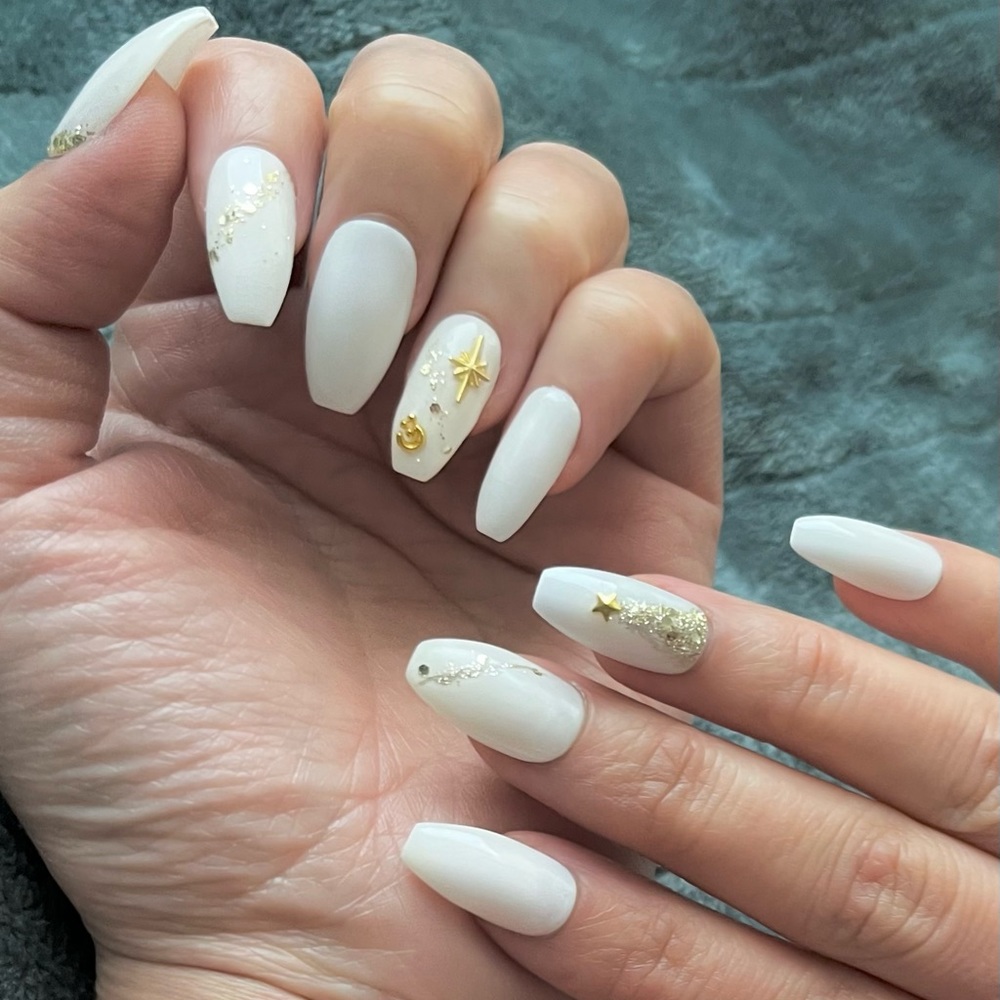 Reusable Hand Draw Press On Christmas Nails❤️‍🔥